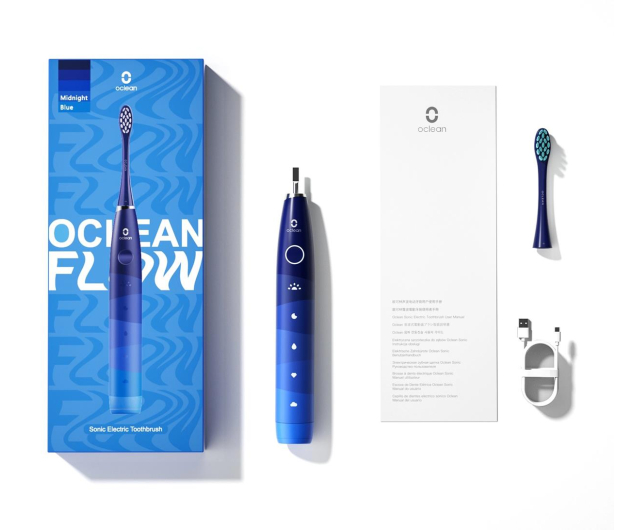 Oclean Szczoteczka soniczna Flow niebieski - 1036957 - zdjęcie 5